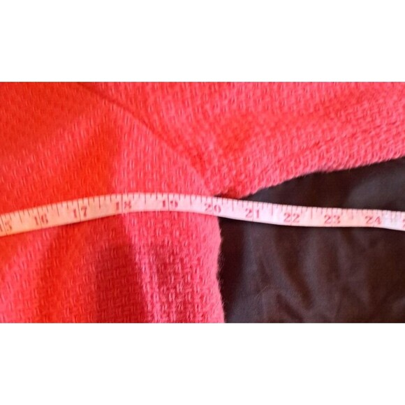 Marvin Richards Vintage Long Boucle Tweed Wool Car Coat Size M Pink Lined - Picture 9 of 15